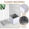 PATIKIL Metal Tea and Tin Set 3.35"x3.35"x3.35", Airtight Storage Square
