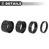 Motoforti Universal Bike Headset Spacers, 5 10 15 20mm, Black,