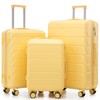 Merax Luggage Sets, 3 ABS Hardshell Suitcase Spinner Wheels with
