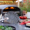 Chef Pomodoro Aluminum Turning Pizza Peel with Detachable Wood Handle