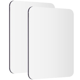 Neehows Magnetic Locker Mirror, 5.8" x 4.17" Super Clear Reflection Small Real Glass Mirror with Fully Magnetic Back for School Locker Refrigerator Office Cabinet -2 Pcs