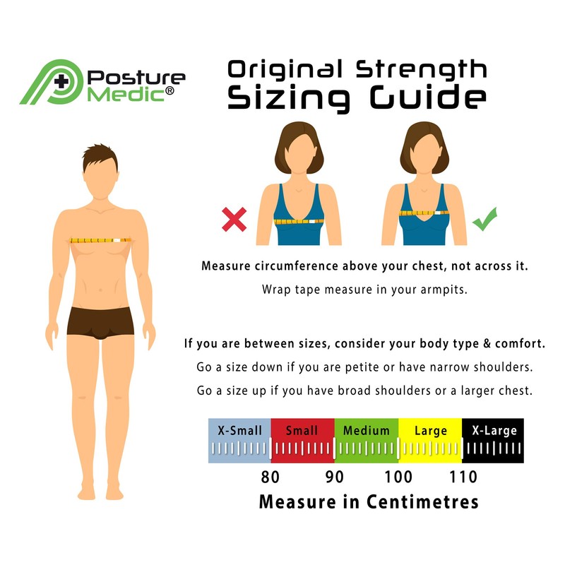 Posture Medic Original 3-in-1 Back Straightener Posture Trainer Bandage for