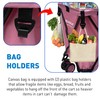 EasyGo Rolling Cart Folding Grocery Shopping Cart Laundry Bag with