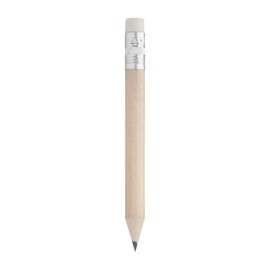 noTrash2003 Natural Mini Pencil Short with Eraser Half Pencil Half Pencil with Eraser 10 cm Length for Writing, Drawing, Sketching (100)