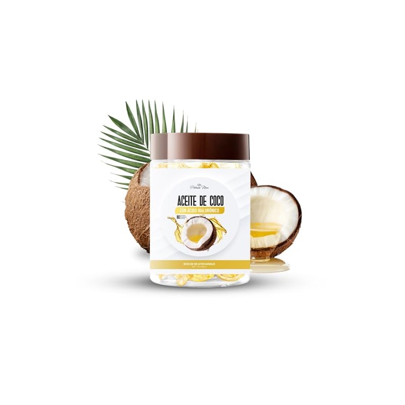 PLATINUMMAX Aceite de Coco con Ácido Hialurónico | 30 Ampolletas,