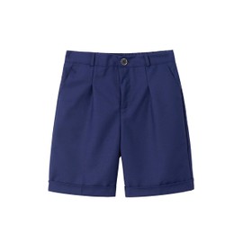 LOLANTA Uniform Shorts for Big Boys Navy Shorts Dress Shorts Summer Clothes Navy Shorts (Navy, 11-12 Years)