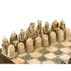 Isle of Lewis Compact Ceramic Celtic Chess Set 9 Inches