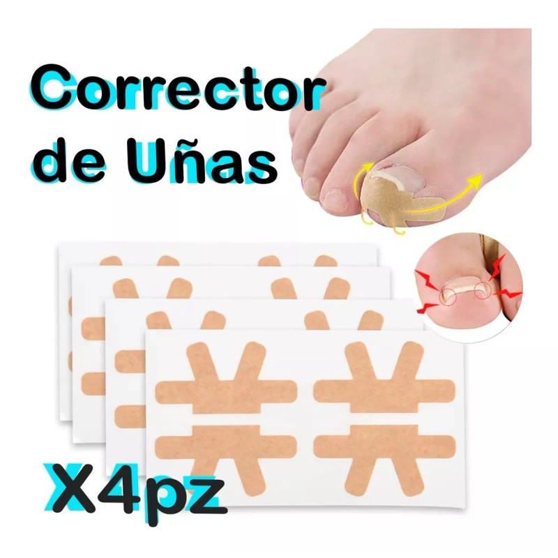 Universo en Linea Pegatinas Correctoras De Uñas Enterradas 4 Plantillas
