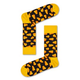 Happy Socks Cheese Sock Black/Yel 9-11