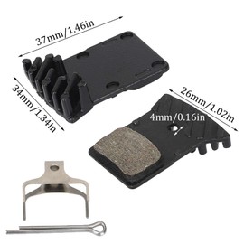 XoeLLe Brake Pads Ceramic High Performance Bicycle Disc Brake Universal Compatible Replacement Disc Brake Pads Semi Metallic for Mountain Bike Disc Brake Bicycle Replacement Parts