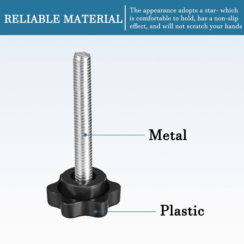 QUARKZMAN M6 x 50 mm Thread 60 mm Diameter Hexagonal