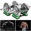 Hapivida 1 Pair Dumbbell Rack, Prevent Rolling Dumbbell Bracket Mat