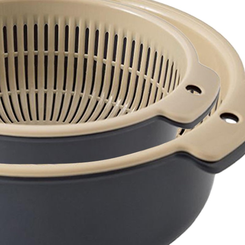 Colander Bowl Set | Fruit and Vegetable Washing Strainer Bowl