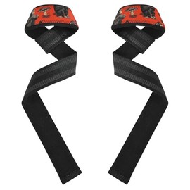 Lazy Carnivore - Correa de muñeca de elevación de chimpancé rojo de 26 pulgadas, correas antideslizantes para levantamiento de potencia, entrenamiento de fuerza, culturismo