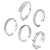 Briana Williams Toe Rings for Women Silver Toe Ring Non