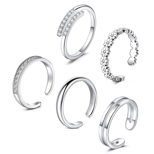 Briana Williams Toe Rings for Women Silver Toe Ring Non
