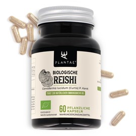 Reishi Organic * Plantae® * 60 Vegetable Capsules * Strengthens the Natural Defences * Strengthens the Immune System *