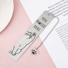 Cute Cat Bookmark, Zinc Alloy Kitten Paw Print Bookmarks Reading