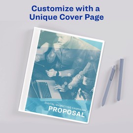 Avery 47671 Presentation Book, 12 Pockets, 8-1/2-Inch x11-Inch , White