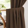 KEQIAOSUOCAI Full Blackout Curtains Faux Linen Poyester Fabric Back Tab