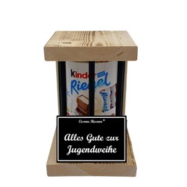 Children's Bar – Emergency Gift – Black Edition – Alles Gute zur Jugendweihe – Youth Consecration Gift – The Cute Funny Wooden Gift Idea for Men and Women