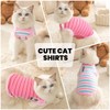 ABRRLO 2 Pack Striped Small Dog Shirt Summer Dog Clothes