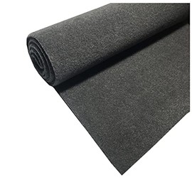 CPR Marine Upholstery Durable Un-Backed Automotive Trim Carpet 72" x 36" Mini Roll Charcoal