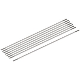 sourcing map 8pcs Push Rod Connector Double End Threaded Rod 304 Stainless Steel for DIY RC Car,Boat,Car,Airplane,Helicopter Model&DIY Material,M2x130mm