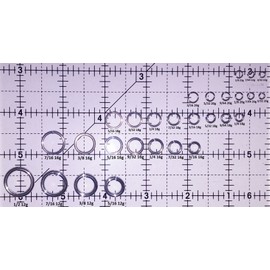 TURQUOISE Anodized Aluminum Jump Rings 150 1/4 16g SAW CUT