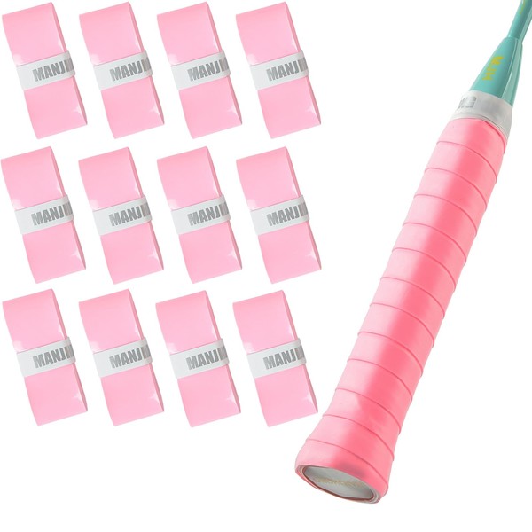 MANJHONG Tennis Racket Grip Tape (Pack of 4/6/12) - Precut