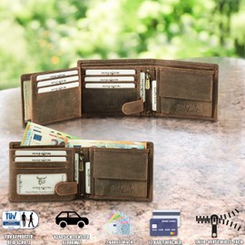 MATADOR® 6404 Men's Wallet with RFID Protection, Hunter Brown