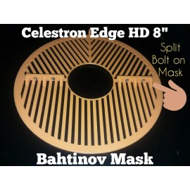 Spencer-3d Celestron Edge 8 Inch Bahtinov Mask, Split mask bolt on design, Version Orange!