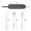 Portable Utensils,Travel Camping Cutlery Set, Portable Stainless Steel Flatware Set,Travel