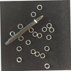 Happyyami 100pcs Metal Flight Rings Repointing Tool O Shape Shaft