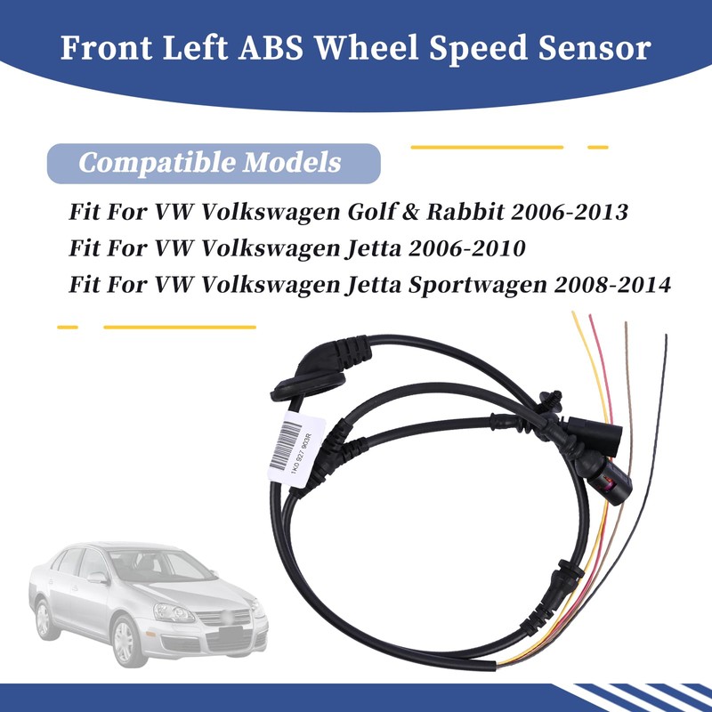 Getfarway Front Left ABS Wheel Speed Sensor Wire Harness Cable