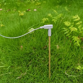 Brass Ground Rod with 40ft Wire & Alligator Clip, Grounding Bar Earthing rod, Great to Use with Earthing Sheet, Grounding Mat, Pillowcase, Blankets（1 Pack）