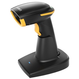 Inateck Bluetooth Barcode Scanner 2D, Wireless 2D QR Code Scanner with 2600 mAh Battery and Smart Charging Base, Handheld Scanner Support AI, APP, SDK, BCST-36