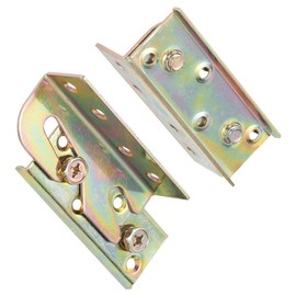 Bed Brackets Corner, GLANICS 4 Sets Bed Rail Brackets, Bed Hinges Fixing Corners Heavy Duty Rust Proof Hardware Frame Bracket Fittings Fastener