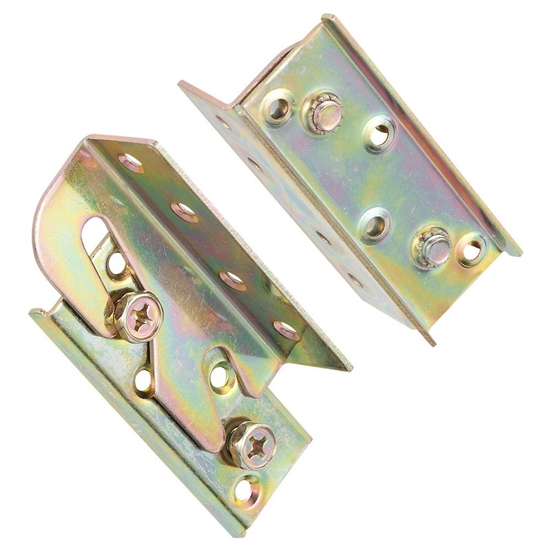 Bed Brackets Corner, GLANICS 4 Sets Bed Rail Brackets, Bed