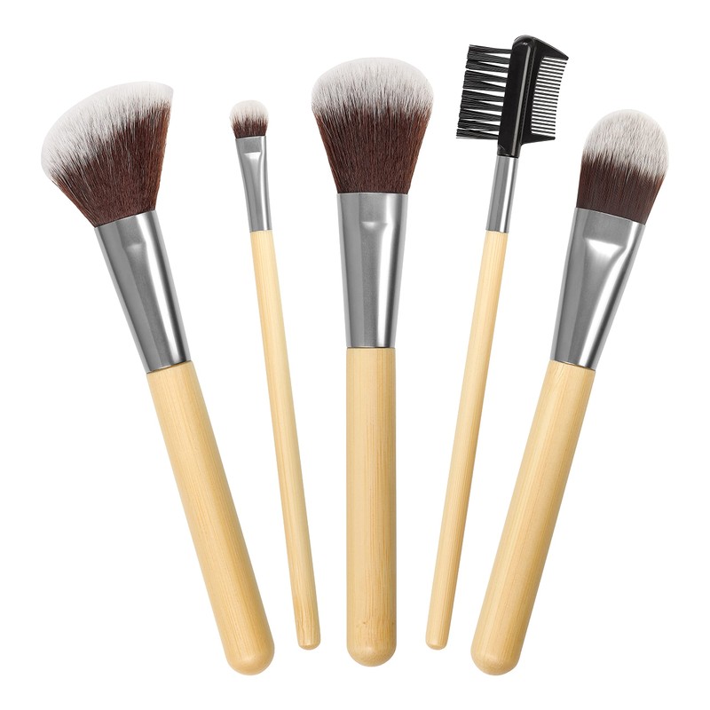 Manicare Bamboo Blusher Brush, Makeup Brush With Bamboo Handle And