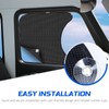Pacify 2 Pcs Semi Truck Window Shades with Suction Cups