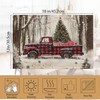 Red Truck Placemats Set of 6,Christmas Tree Waterproof Non-Slip Washable