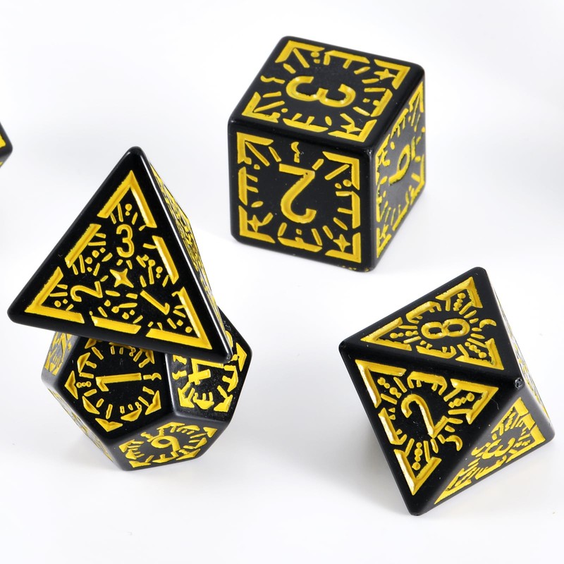 FLASHOWL Clock Dice DND Dice Stars and Moon Dice W20