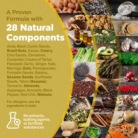 Strength & Spices Bone, Muscle & Joints 100% Natural Supplement – 28 Ingredients w Turmeric - 60 Vegan UK Made 1000mg Capsules – Mobility and Flexibility Support