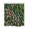 JOOCAR Design Shower Curtain, Rustic Decor Rosemary Roses Flower on