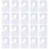 Jomevia Clear Self Adhesive Hang Tabs Hooks Plastic Display Hand Tabs J-Hook Folding Tab for Store Retail Display(200 Pieces)