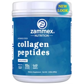 Collagen Peptides Powder Hydrolyzed Collagen ProteinTypes 1& 3 Unflavored-1.32LB