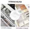 Ciieeo 16pc Organiser Bins Drawer Organiser Cut Out for Makeup