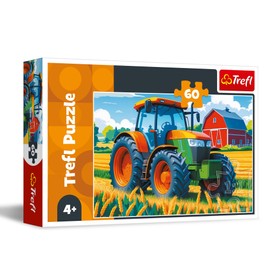 Trefl - Agricultural Vehicle - Puzzle 60 Pieces - Colourful Puzzle with Vehicles, Creative Entertainment, Fun for Children from 4 Years