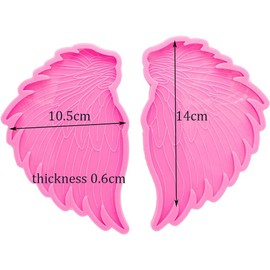 1 Pair Wings Coaster Resin Molds Wings Silicone Epoxy Casting Mold for Cup Mat Agate Coaster Mold DIY Unique Coaster Home Decoration